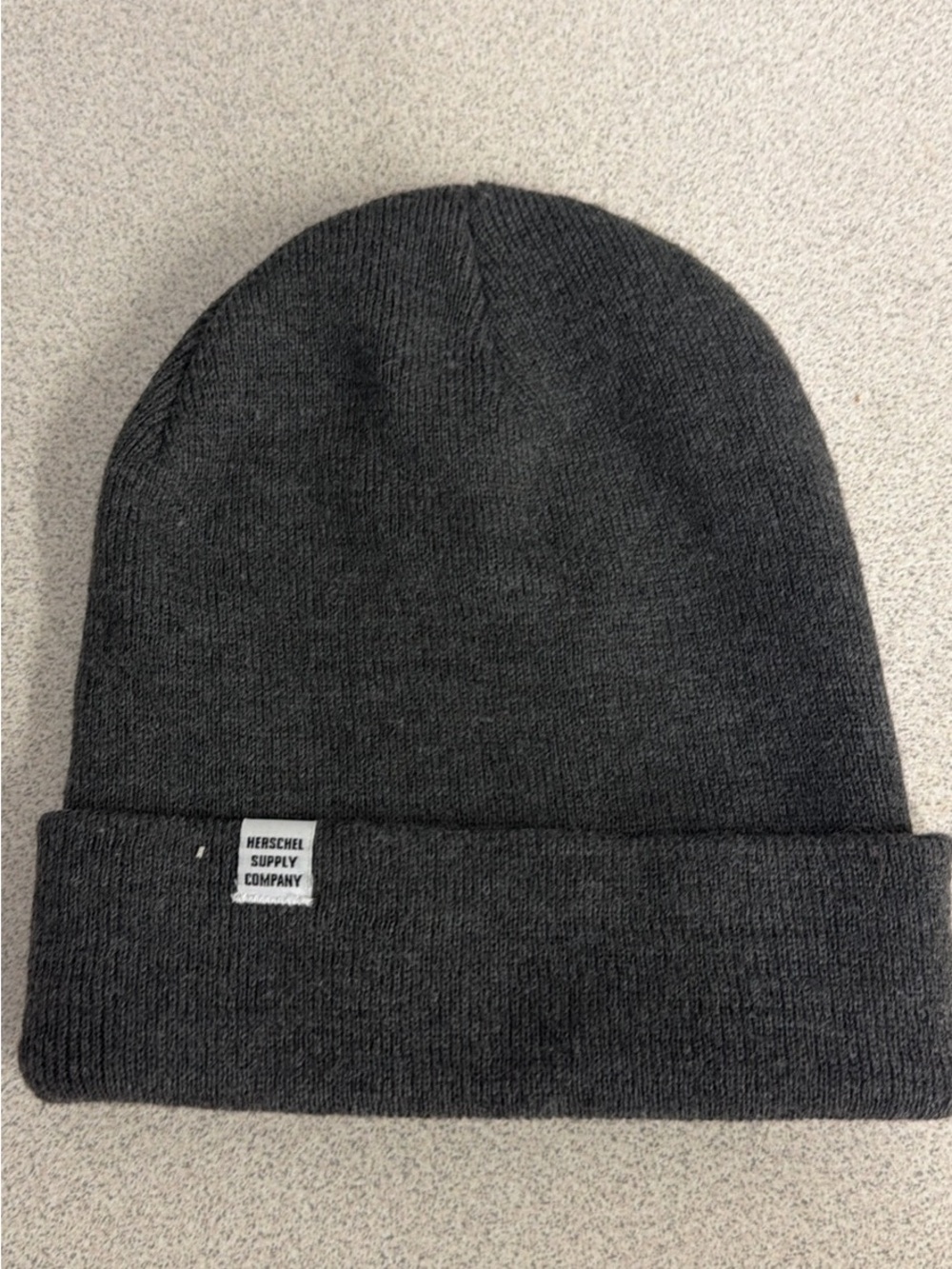 Herschel Supply Company Charcoal Gray Cuffed Knit Beanie